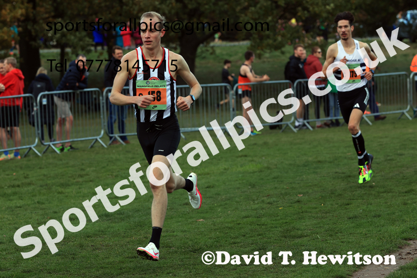Senior Mens 2025 National Cross Country Relays, Berry Hill Park, Mansfield. Photo: David T. Hewitson/Sports for All Pics
